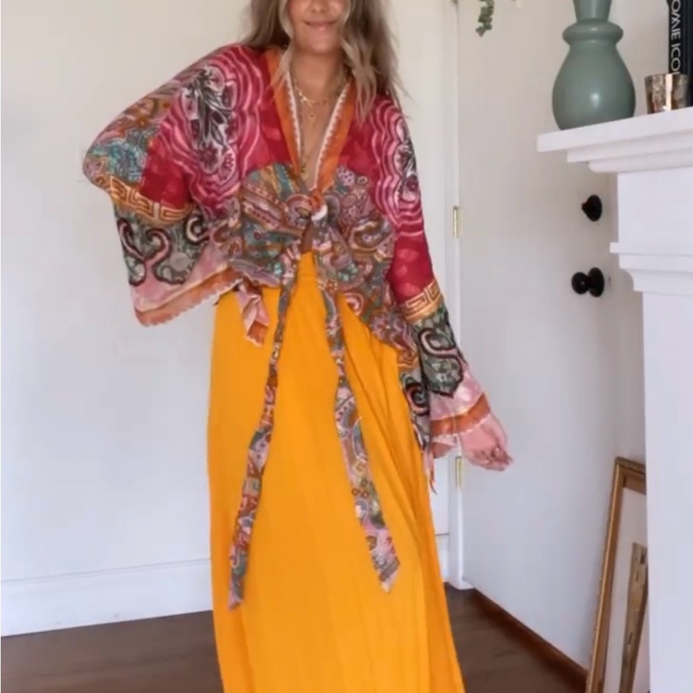 NWT ANTHROPOLOGY cropped Kimono